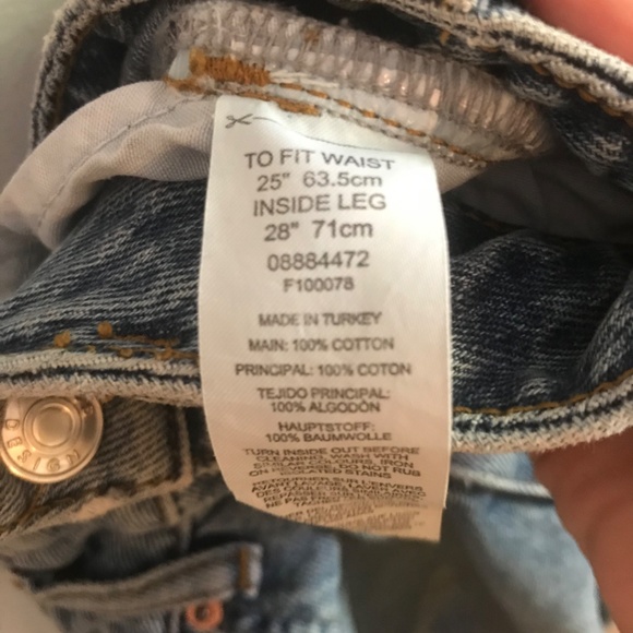 High Waisted Loose Taper Jeans  Size 25 - Picture 3 of 6